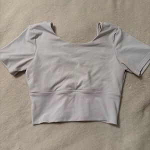 Strappy Back White Women's Top